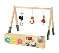 Little Big Friends Wooden Activity Gym | Montessori Toy Encourages Early Motor Skills | Forest