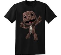 Little Big Planet Sackboy T-Shirt Black Men tee Shirt
