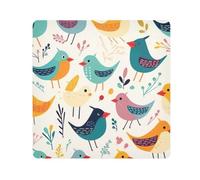Little Bird - Paño autoadhesivo mágico para cámara de lentes, protector de lentes, bolsa de maquillaje, 13.8 x 13.8 pulgadas, multicolor, 13.8x13.8in, moderno