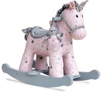 little bird Unicornio Mecedora Bebé 9 Meses Celeste Fae Rosa Gris Estrellas