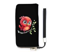 Little Birdie - Cartera delgada para mujer, monedero largo, bonito bolso de mano, tarjetero