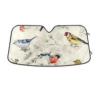 Little Birds Aesthetic Country Chic - Parasol para parabrisas de ajuste universal, para mantener tu vehículo fresco. Parasol rústico UV y reflector de calor, accesorios plegables