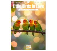 Little Birds in Love (Wall Calendar 2027 DIN A4 portrait), CALVENDO 12 Month Wall Calendar: These little lovebirds enchant us with tender moments, ... and a quiet bond that touches the heart.