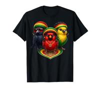 Little Birds Reggae Rasta Trio con rastas Camiseta