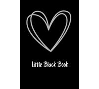 Little Black Book: Lined Journal Pocket Notebook for Women & Men, 120 Pages, Heart and Spiral Design.