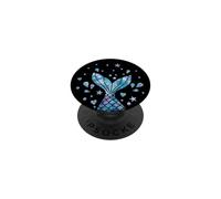 Little Black Mermaid Phone Grip Blue Purple Mermaid Scales PopSockets PopGrip Adhesivo
