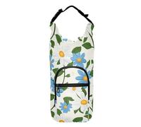 Little Blue Daisies - Mochila con soporte para botella de agua, varios tamaños, aislado, para senderismo, botellas de agua, se adapta a botellas de 20 onzas, 24 onzas, 32 onzas, 40 onzas