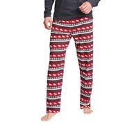 Little Blue House by Hatley Mujer Fair Isle Bear & Moose Family Pyjamas Conjuntos de Pijama Not Applicable, Rojo (M Jersey Pyjama Pants/Fair Isle Moose 600), X-Large
