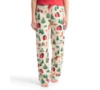 Little Blue House Women's Jersey Pants Pyjama Bottoms Parte Inferior de Pijama, Granja de árboles de Navidad, M para Mujer