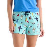 Little Blue House Women's Sleep Shorts Pyjama Bottoms Pantalón de Pijama, Aves de Patio Trasero, XS para Mujer