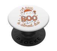 Little Boo es Casi Debido a una Linda revelación de Embarazo de Halloween PopSockets PopGrip Adhesivo