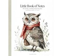 Little Book of Notes: Beautiful Wide Ruled Notebook for School, Writing, and Bright Ideas | 110 Lined Pages, 7.5 x 9.25 in | Watercolor Owl Cover