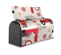 Little Boys and Girls in FireFighters - Funda magnética para buzón de correo reutilizable e impermeable para identificar los buzones de correo