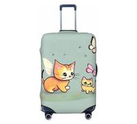 Little Bridge In The East - Funda de equipaje de viaje para equipaje de 18 a 32 pulgadas, lavable, resistente a los arañazos, Mariposa gatito, M