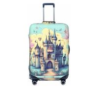 Little Bridge In The East - Funda de equipaje de viaje para equipaje de 18 a 32 pulgadas, lavable, resistente a los arañazos, Castillo de cuento de hadas, L