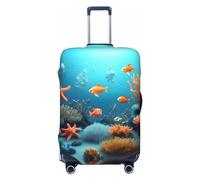 Little Bridge In The East - Funda de equipaje de viaje para equipaje de 18 a 32 pulgadas, lavable, resistente a los arañazos, Coral Fish Underwater, XL