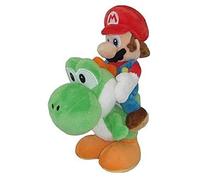 Little Buddy- Super Bros. 8" Mario Riding Yoshi Plush Peluche, Multicolor, Talla única (Global Holdings 1241.0)