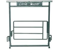 Little Buster Toys Puerta de entrada de rancho, color verde, accesorio de granja totalmente metálico a escala 1:16, exhibición coleccionable de rancho para paneles, corrales y escenas de granja