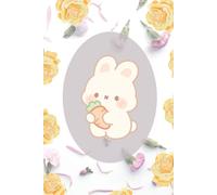 Little Carrot Bunny: Cute floral rabbit journal for girls, teens & women. Kawaii animal notebook. 6x9 lined notebook for school, journaling, & daily writing