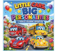 Little Cars Big Personalities: A Vehicle Coloring Adventure for Kids Ages 3-8 Featuring Cars, Trucks and Helpful Community Vehicles