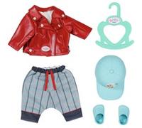 BABY born Little Cool Kids Conjunto - Para muñecas de 36 cm - Incluye chaqueta, pantalón, gorro y más - Fácil para manos pequeñas - Fomenta la empatía y las habilidades sociales - Edad: 2+ años
