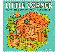 Little Corner: Coloring Book for Adults and Teens Featuring Super Cute Designs of Pocket Spaces,Hygge Corners for Relaxation