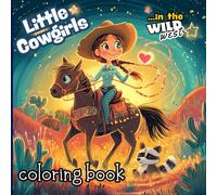 Little Cowgirls Coloring Book: A Creative Coloring Book for Girls Ages 7-12 with Fun Ranch Scenes, Ponies, and Country Life to Color
