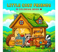 Little Cozy Friends Coloring Book: 50 Adorable Animals & Kawaii Scenes for Relaxation and Joy!A Super Cute Animal Coloring Book for Adults & Teens, full of Cozy Hygge Moments for Ultimate Relaxation!"