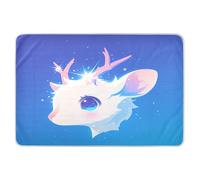 Little Cute Deer - Cubrecolchón de cama reutilizable extra grande, impermeable, lavable, transpirable, colchón de viaje para bebé, 52 pulgadas de largo x 34 pulgadas de ancho