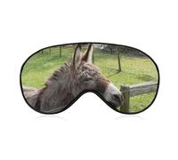 Little Cute Donkey in The Stable - Antifaz para dormir con correa ajustable, cómodo y suave, ayuda para dormir, máscaras de ojos que bloquean la luz