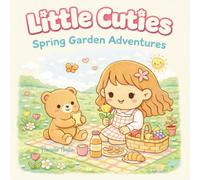 Little Cuties: Spring Garden Adventures kawaii girl Coloring Book: Cute and Cozy Coloring Scenes for Kids and Adults.