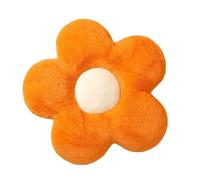 Little Daisy Flower Cushion Plush Pillow Seat Rabbit Fluffy Napping Backrest(Orange,50x50cm)