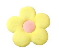 Little Daisy Flower Cushion Plush Pillow Seat Rabbit Fluffy Napping Backrest(Yellow,35x35cm)