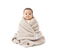 Little Dedi Manta Suave para Bebé - Suave y Transpirable - Certificada Oeko-Tex - Ligera y Acogedora - Perfecta para Recién Nacidos, Niños Pequeños, Cunas, Carrito y Habitación de Bebé (Beige Alina)