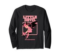 Little Devil Skate The Hell Out Of It (Declaración y gráfico) Manga Larga