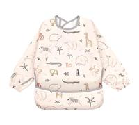 Little Dimsum Baberos Bebe Impermeables Con Mangas,Niños Niñas 6 Meses a 3 Años Edad
