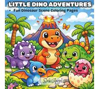 Little Dino Adventures: Fun Dinosaur Scene Coloring Pages