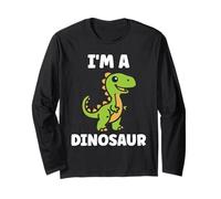 Little Dino Cute Funny Child Simple I'm a Dinosaur Manga Larga