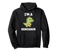 Little Dino Cute Funny Child Simple I'm a Dinosaur Sudadera con Capucha