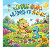 Little Dino Learns to Share: A Sweet Rhyming Dinosaur Story About Friendship, Kindness, and Sharing for Kids Ages 3-10