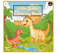 Little Dinos Coloring Book: Cute Dinosaur Coloring Book For Kids