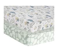 Little Dinos - Juego de 2 sábanas de franela para playard