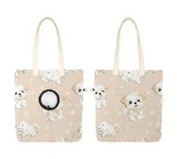Little Dogs (3) Bolsa de transporte de lona para mascotas, bolsa de transporte portátil para gatitos y cachorros, cómoda bolsa de transporte para mascotas pequeñas