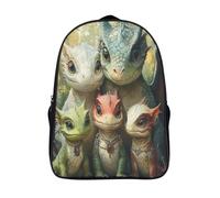 Little Dragon And Mother Dragon Fantasy Art Style,mochilas De Viaje Impresas En 3D, Ligero Y Transpirable Bolsa De Escuela Escolar Para Niños 16 inch