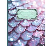 LITTLE DRAGON Fae Mini Reptile *COMPOSITION NOTEBOOK JOURNAL DIARY ART SKETCH BOOK Draco Serpent Dinosaur Naga Coatl Pink Rainbow Jewel Stained Glass ... OFFICE SUPPLY*Homeschool College University