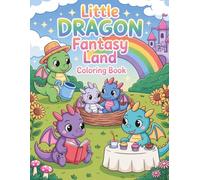Little Dragon Fantasy Land Coloring Book: Cute Little Dragons in a Magical Fantasy World Fun, Imaginative Coloring Pages for Creativity, Relaxation and Adventure