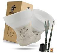 Little Dragon® Juego de cabeza de cachimba [Nuri] - cabeza de cachimba esmaltada premium para un gran desarrollo de humo y un sabor grandioso. Fabricado con amor en la UE (Blanco)