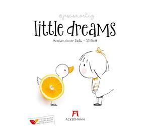 Little Dreams Wochenplaner Kalender 2026 | Niedlicher Wochenkalender nicht nur für Kinder im Hochformat (25x33 cm) | Illustrationen von Jesuso Ortiz
