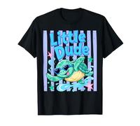 Little Dude Sea Turtle Boys Nieto Sobrino Preppy Stripe Camiseta