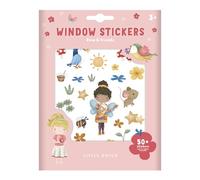 Little Dutch 125582 Adhesivo para ventana, diseño de rosa y amigos